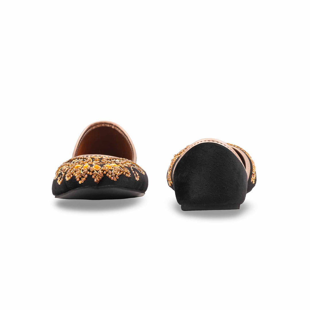 black fancy khussa