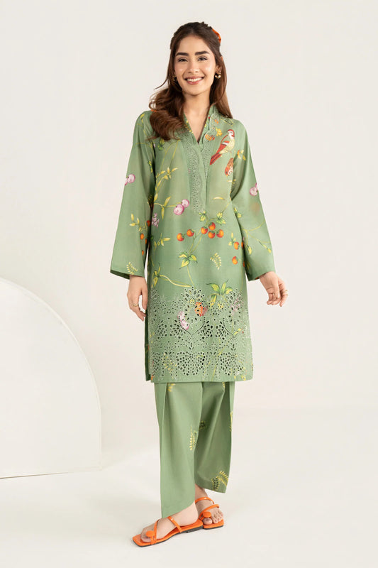 2 Pc Embroidered Lawn Suit