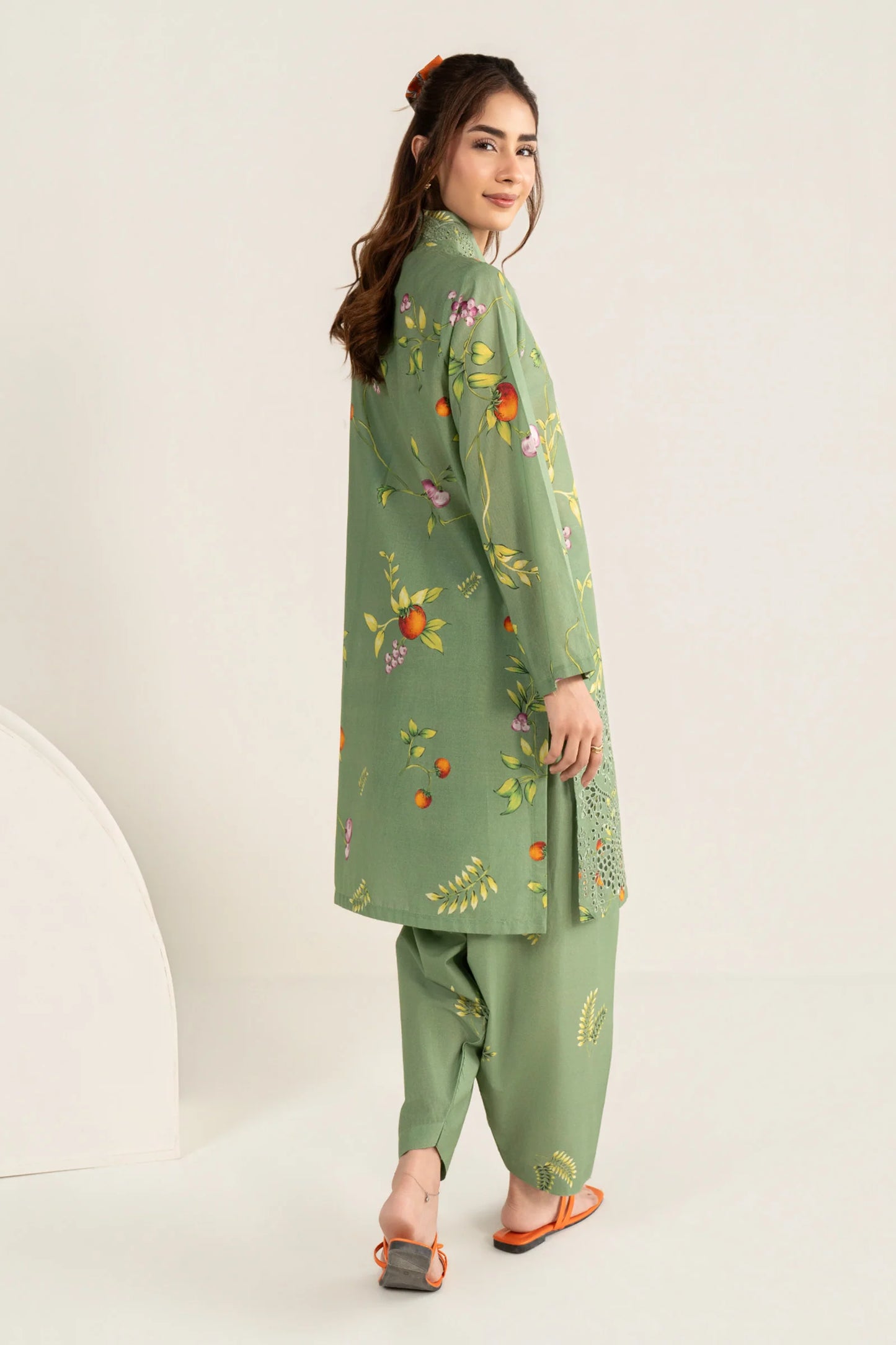 2 Pc Embroidered Lawn Suit